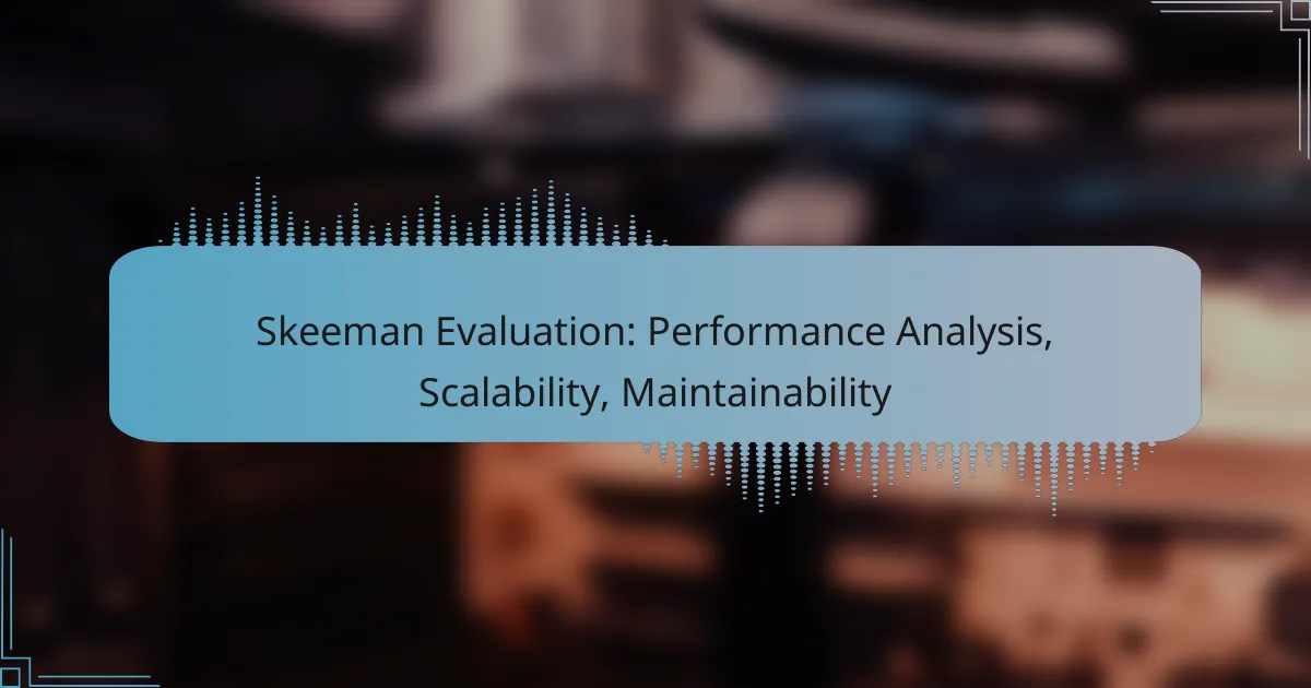 Skeeman Evaluation: Performance Analysis, Scalability, Maintainability