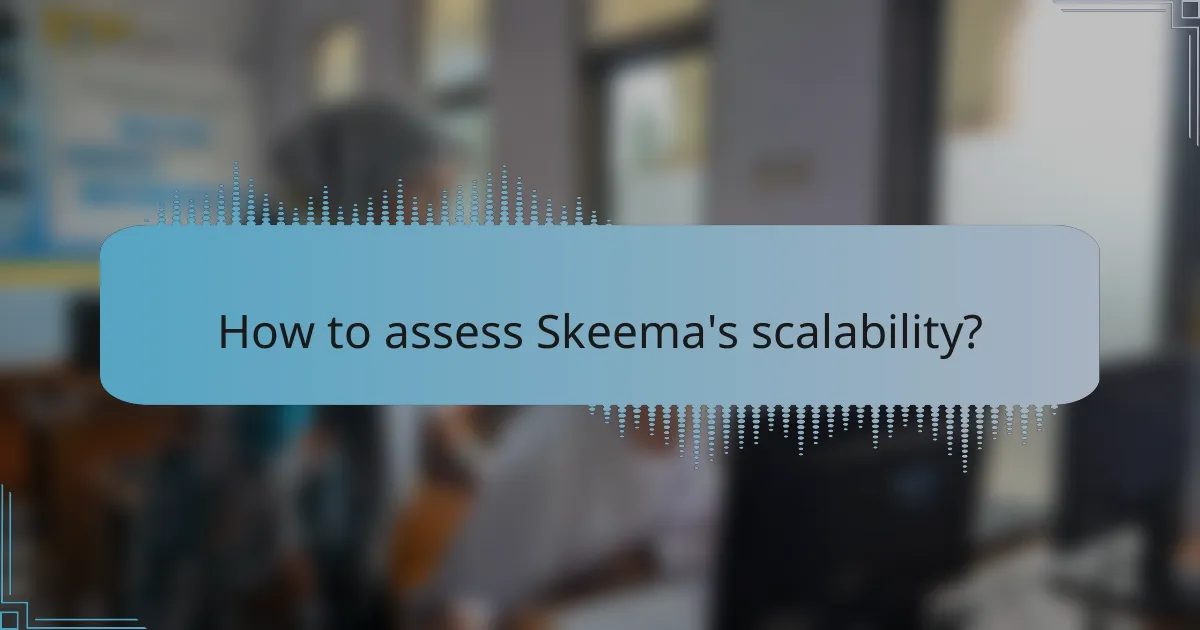 How to assess Skeema's scalability?